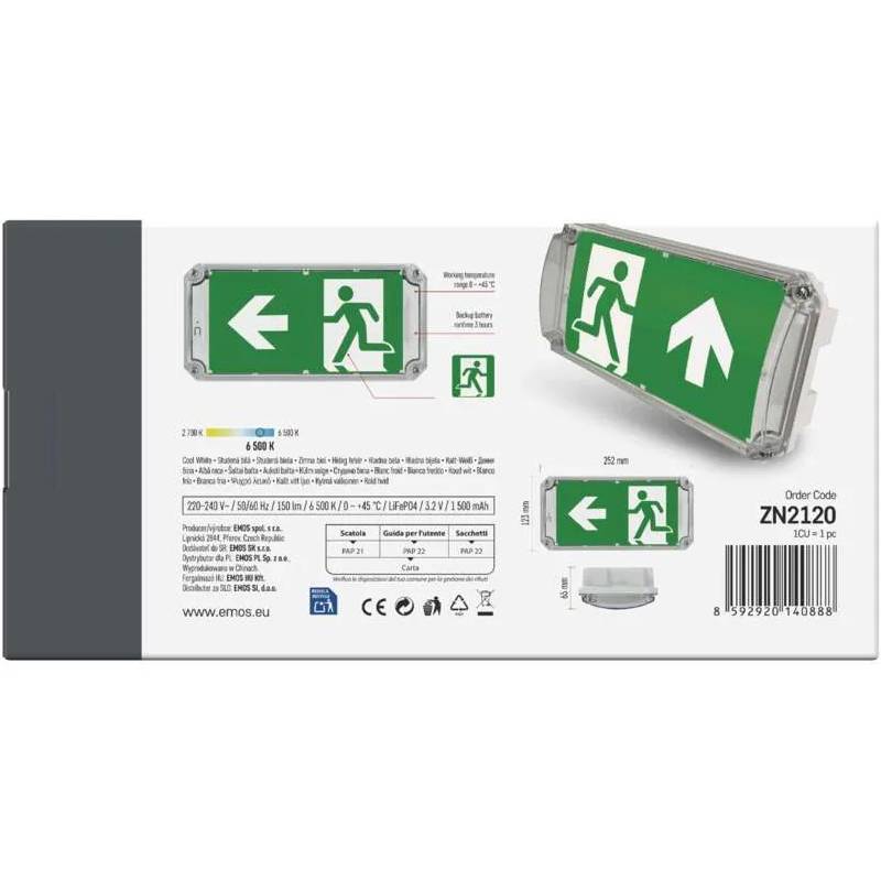 В Україні Світильник світлодіодний аварійний EMOS 3Вт (ZN2120)