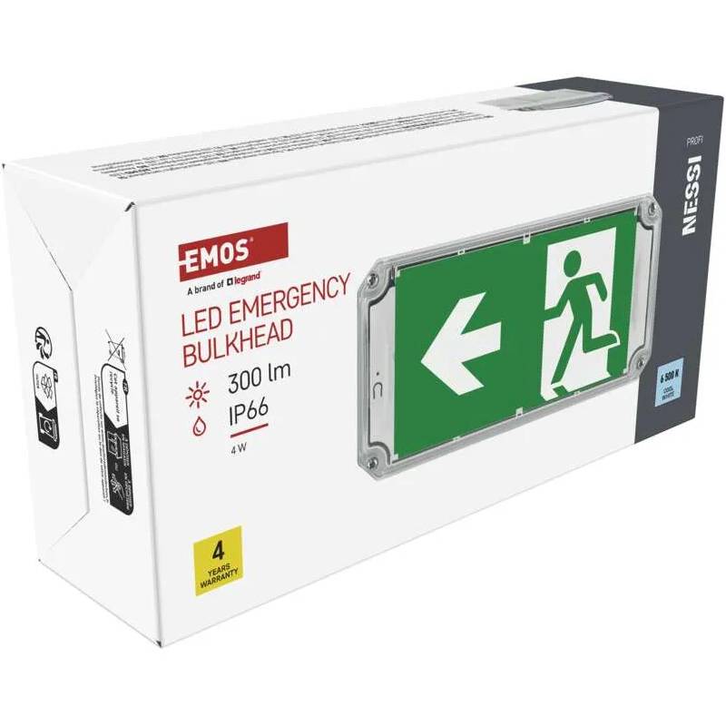 Огляд Світильник світлодіодний аварійний EMOS 4 Вт (ZN2130)