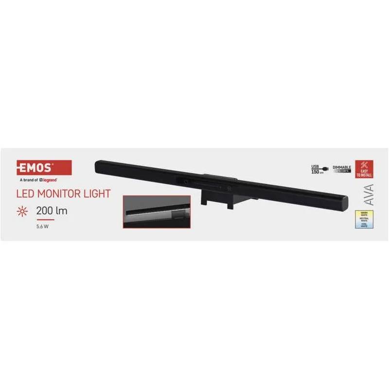 Фото Лампа для монітора EMOS LED 200 Лм 5,6Вт (Z7617)