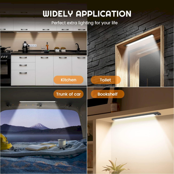 Замовити Світильник YEELIGHT Motion Sensor Closet Light A40 4000K Black (YLBGD-0045)