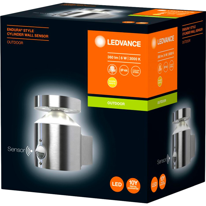 Світильник фасадний OSRAM LED ENDURA STYLE Cylinder Wall S 6W (4058075205352) Тип настінний