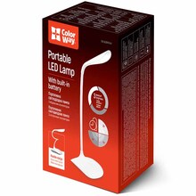 Настольная лампа COLORWAY LED Portable&Flexible White (CW-DL06FPB-W)