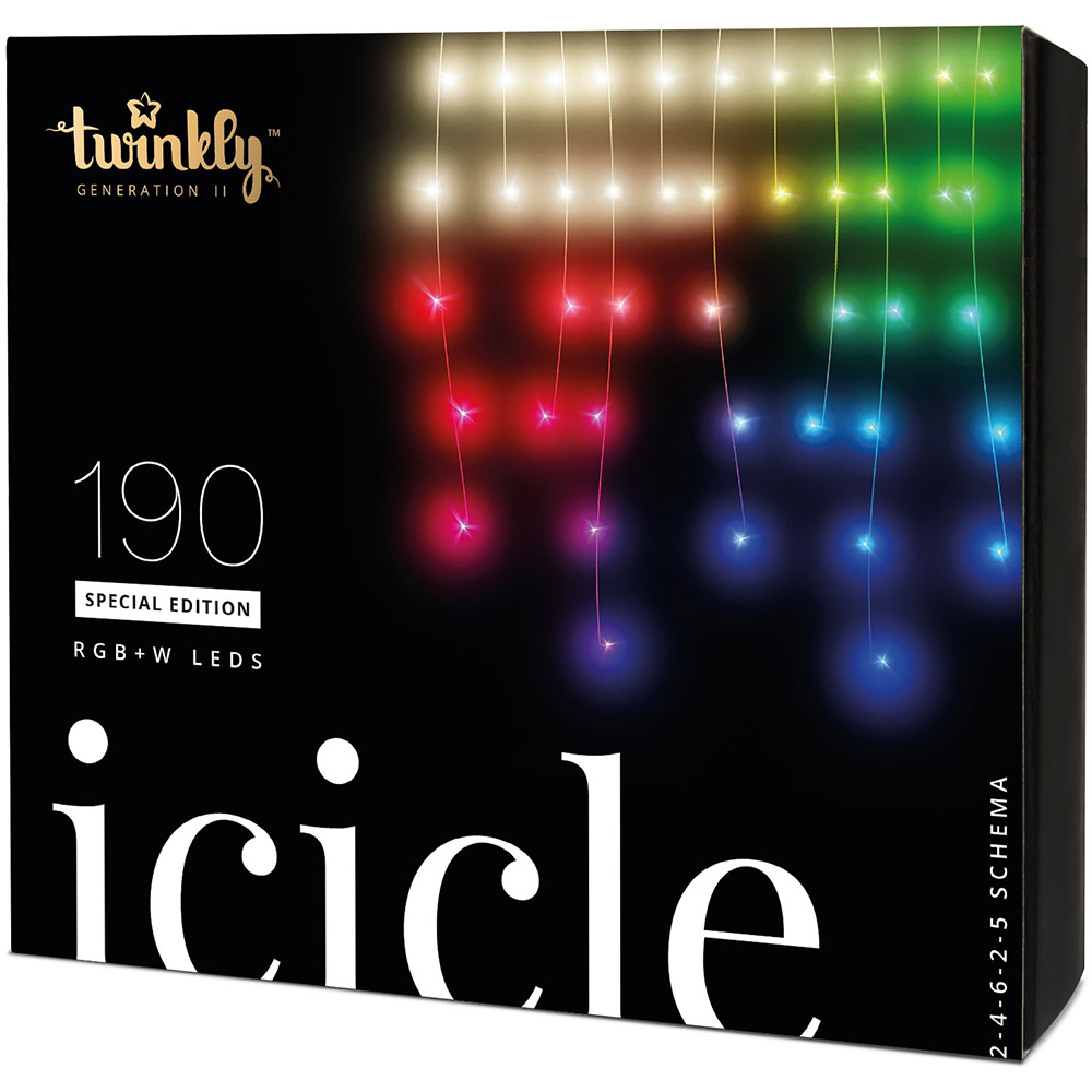 Гірлянда TWINKLY Smart LED є icicle RGBW 190 (TWI190SPP-TEU)