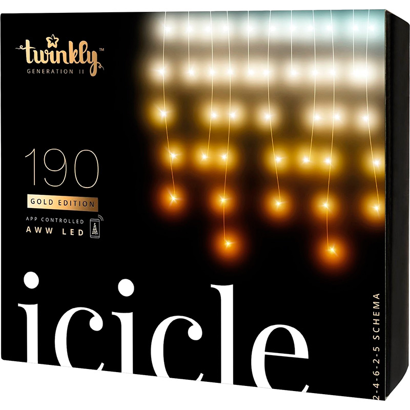 Гирлянда TWINKLY Icicle AWW 190 (TWI190GOP-TEU)