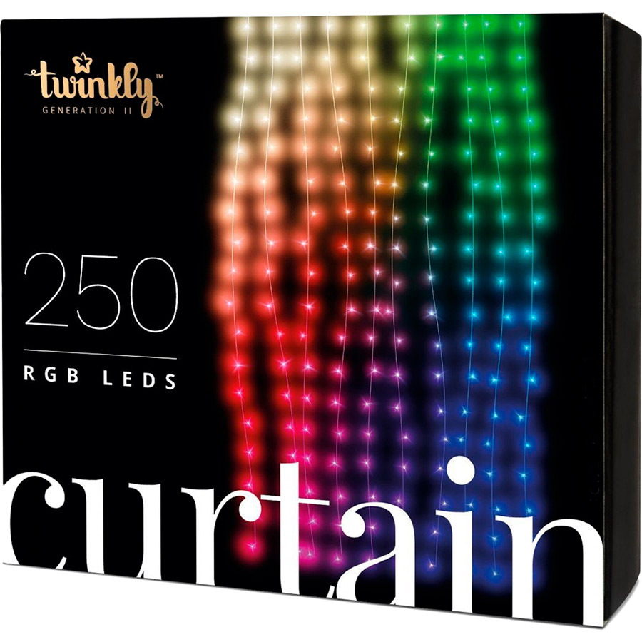 Гирлянда TWINKLY PRO Curtain RGB 250 AWG22 IP65 (TWP-CU-CA-05X50STP-G)