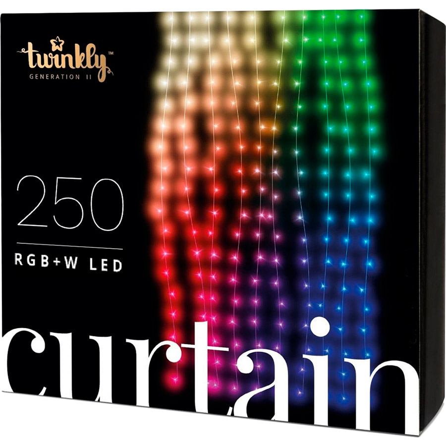 Гирлянда TWINKLY PRO Curtain RGBW 250 AWG22 IP65 (TWP-CU-CA-05X50SPP-G)