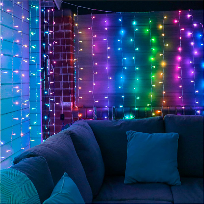 Гірлянда TWINKLY PRO Curtain RGBW 250 AWG22 IP65 (TWP-CU-CA-05X50SPP-T) Тип вимикача кнопка