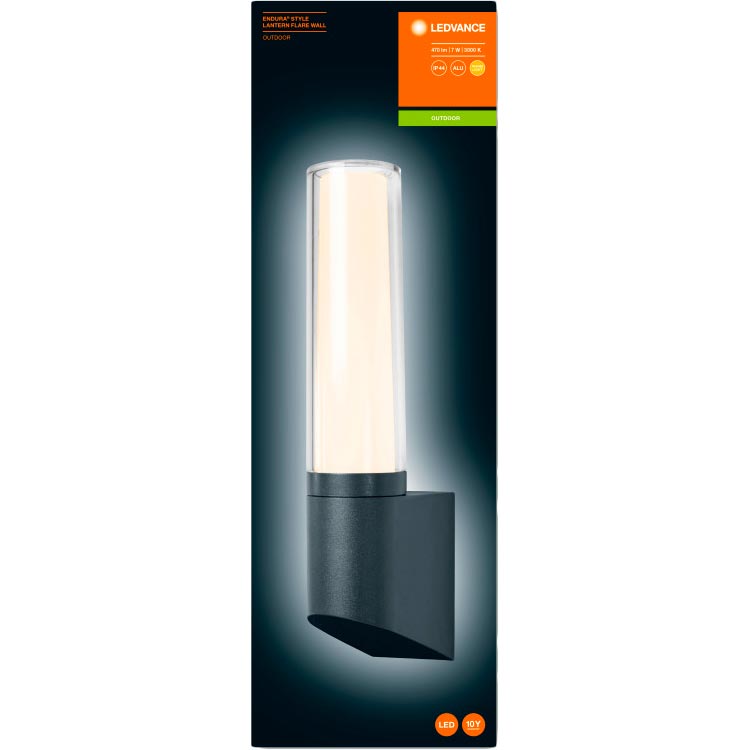Фасадный светильник OSRAM ENDURA STYLE LANTERN FLARE WALL 7w 470 Lm 3000K (4058075478039) Тип настенный