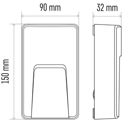 Фото Світильник настінний сходовий Emos ZC0115 3 Вт IP65 NW (ZC0115)