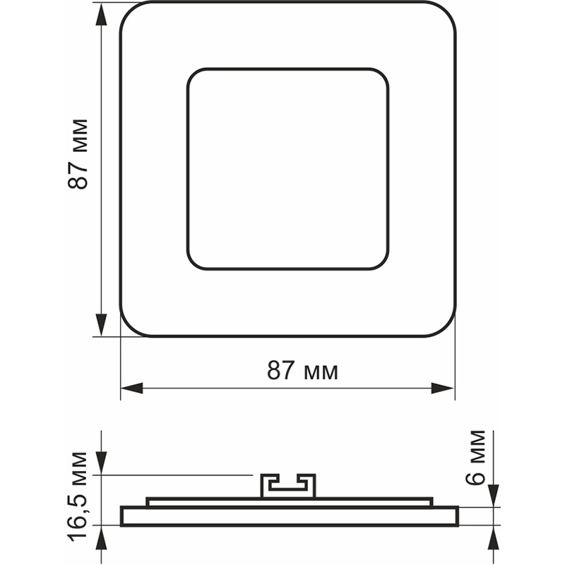 Светильник VIDEX LED 3W 5000K 220V 2 шт (VL-DLS-035(2)) Тип LED