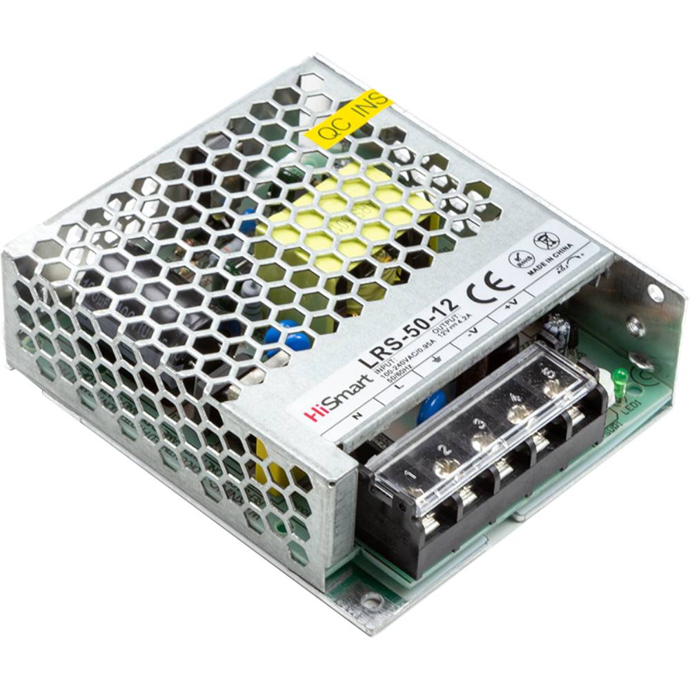 Блок питания HISMART 12V 4.2A 50W (LRS-50-12) Тип LED