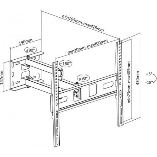 В Украине Кронштейн ITECHMOUNT PTRB-4ES