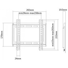 Кронштейн BRATECK KL22-22F