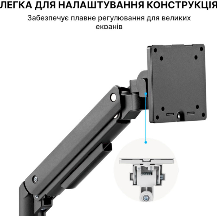 Кронштейн OFFICEPRO MA801B 17-49" Black Стандарт VESA 75 Х 75