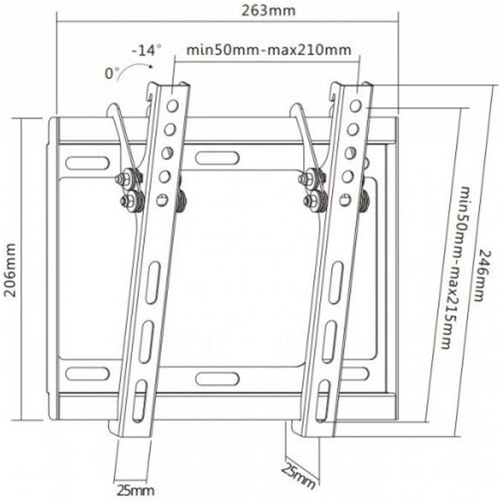 Кронштейн UNIBRACKET BZ01-21 Стандарт VESA 200 Х 200