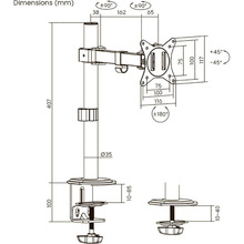 Кронштейн BRATECK LDT66-C011