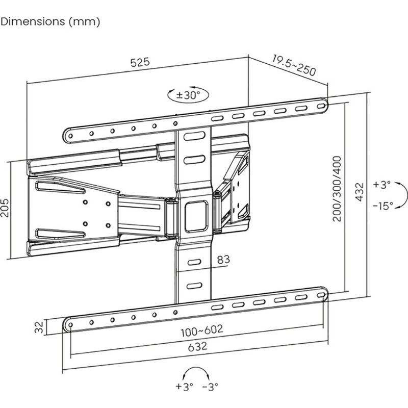 Замовити Кронштейн UNIBRACKET Slim64