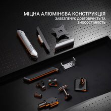 Кріплення для монітора ANDA SEAT Stealth PRO II RGB 17''-42'' Titanium (AD-W-A9X-1S-BT)