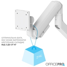 Кронштейн OFFICEPRO MA851W White