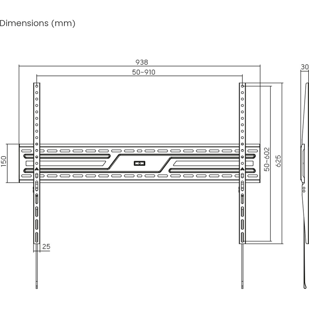 Кронштейн BRATECK KL38-69F Стандарт VESA 200 x 300