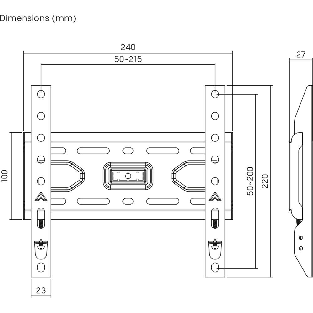 Кронштейн UNIBRACKET BZ04-20 Стандарт VESA 200 Х 100