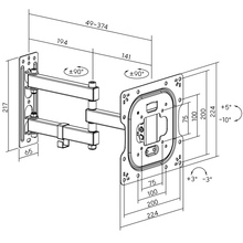 Кронштейн AGN 200x200 Black (AGN43-222P)