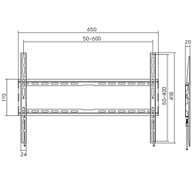 Кронштейн AGN 600x400 Black (AGN80-460F)