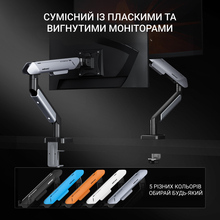 Кронштейн ANDA SEAT Stealth PRO II White&Gray (AD-W-A9-1S-FW)