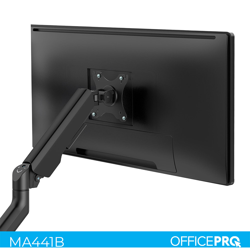 Кронштейн OFFICEPRO MA441B Black Дополнительно Для крепления плоских и изогнутых экранов; кабель-менеджмент