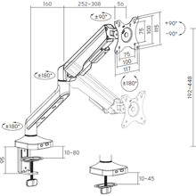 Кронштейн OFFICEPRO MA441W White