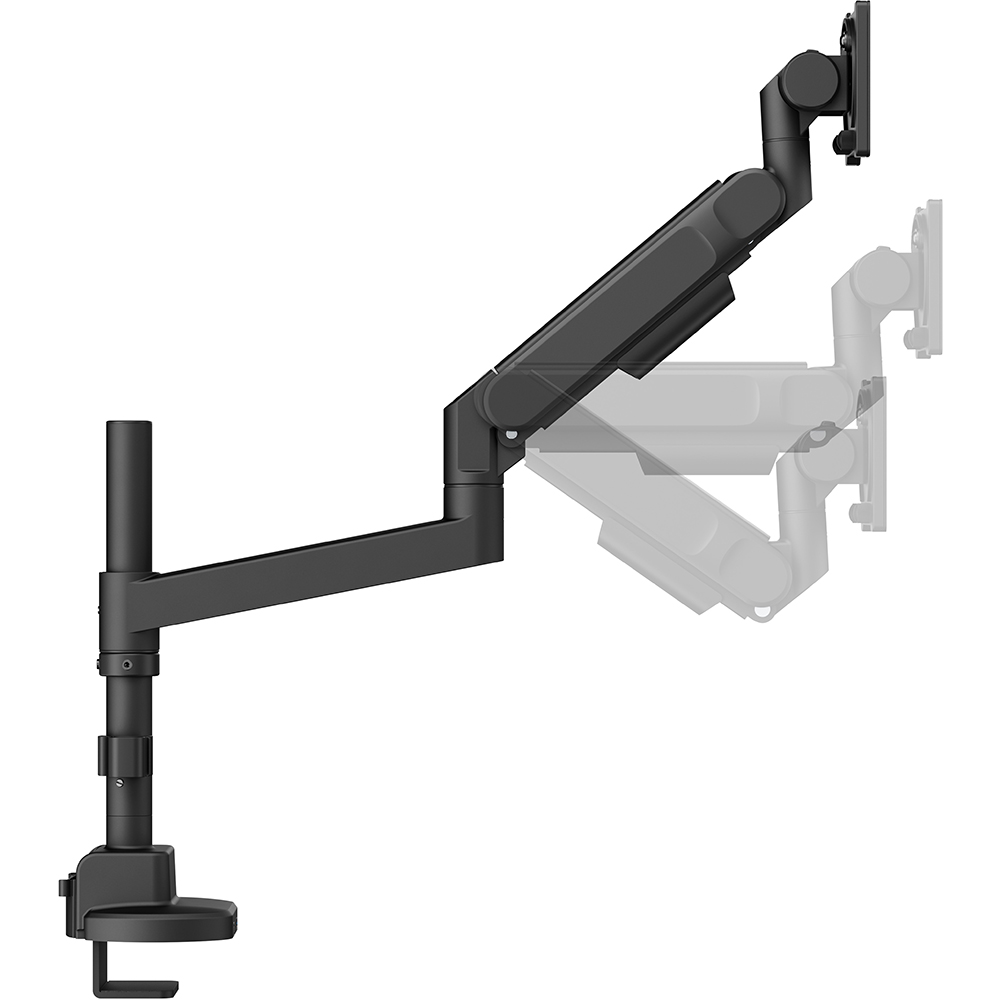 Кронштейн OFFICEPRO 24-57" Black (MAH751B) Дополнительно Наклон: от -20° до +60°; Поворот по горизонтали (Swivel): ±90°; Вращение (Pivot): 90° (альбомный ↔ портретный режим); Регулировка по высоте; Регулировка по глубине; Наклонно-поворотный механизм; Встроенные порты: 1 x USB 3.0, 1 x USB Type-C