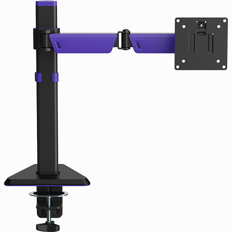 Кронштейн GAMEPRO MAG100V Black/Violet Дополнительно Система быстрого соединения VESA; Подходит для столов толщиной 10 - 80 мм/10 - 40 мм