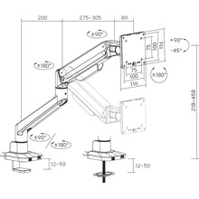Кронштейн OFFICEPRO 17-40" Gray (MA601G)