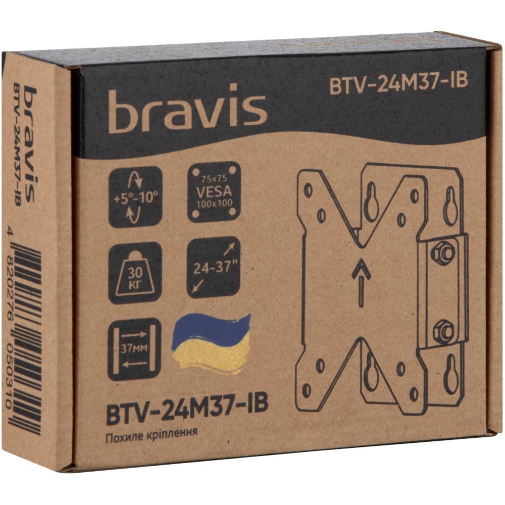 Кронштейн BRAVIS BTV-24M37-IB (00-00001229) Діагональ 24-37