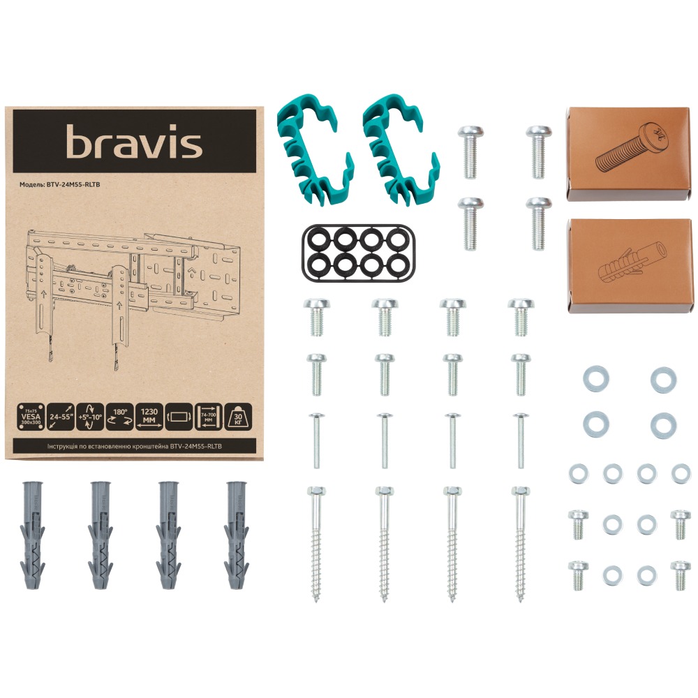 Зображення Кронштейн BRAVIS BTV-24M55-RLTB (00-00001235)