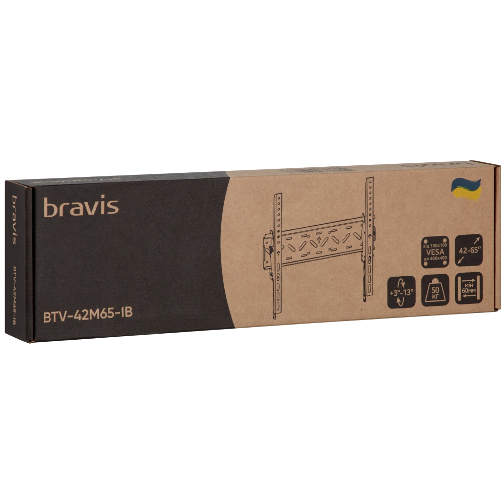 Замовити Кронштейн BRAVIS BTV-42M65-IB (00-00001236)
