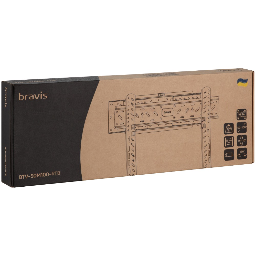 Зображення Кронштейн BRAVIS BTV-50M100-RTB (00-00001238)