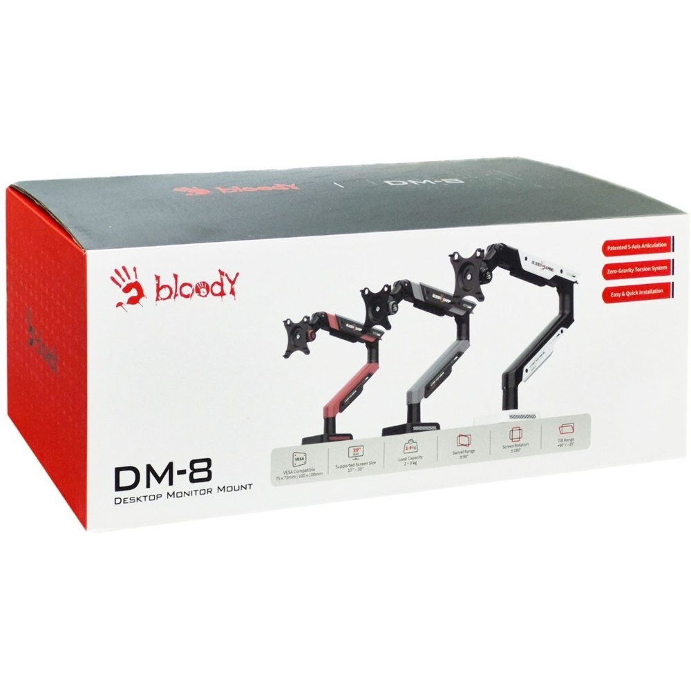 Зовнішній вигляд Кронштейн BLOODY 17-39" (DM-8 Sports Black)