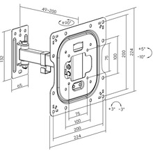 Кронштейн AGN ТВ AGN43-221P 23"-43" Black