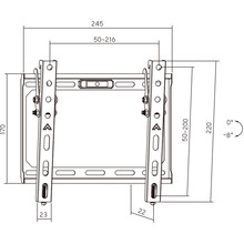 Кронштейн AGN ТВ AGN43-220T 23"-43" Black