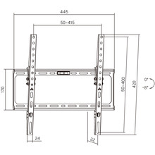 Кронштейн AGN ТВ AGN75-440T 32"-75" Black