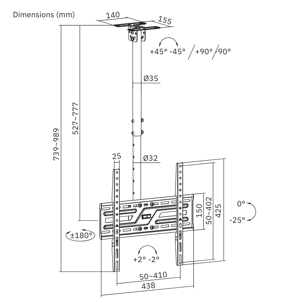 Обзор Кронштейн ITECH CELB-44S