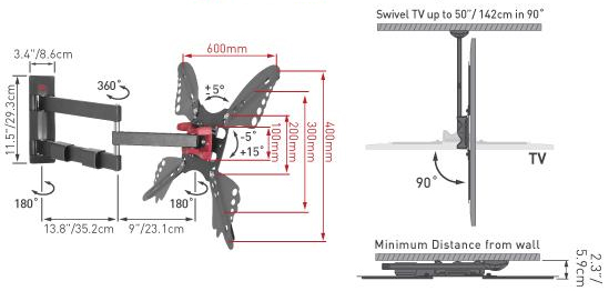 Кронштейн BARKAN LCD Mount 34L.B