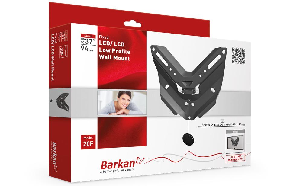 Кронштейн BARKAN LCD Mount 20F.B Конструкція фіксована