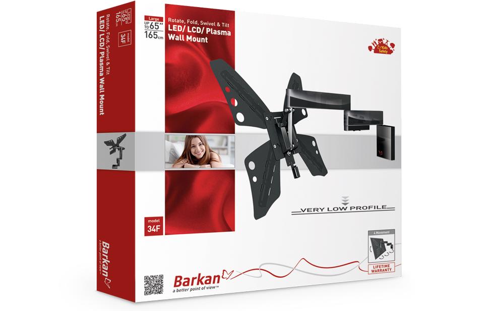 Кронштейн BARKAN LCD Mount 34F.B Конструкция 4 степени свободы 