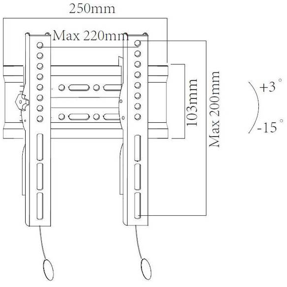 Кронштейн X-DIGITAL STEEL ST215 Конструкція 1 ступінь свободи