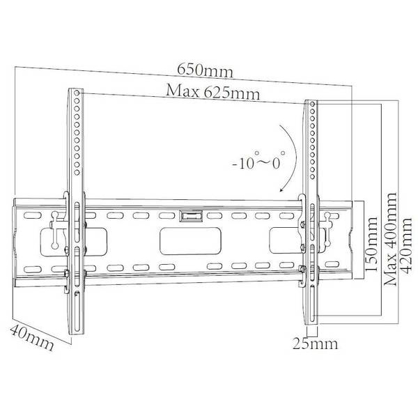 Кронштейн X-DIGITAL STEEL ST415 Конструкція 1 ступінь свободи