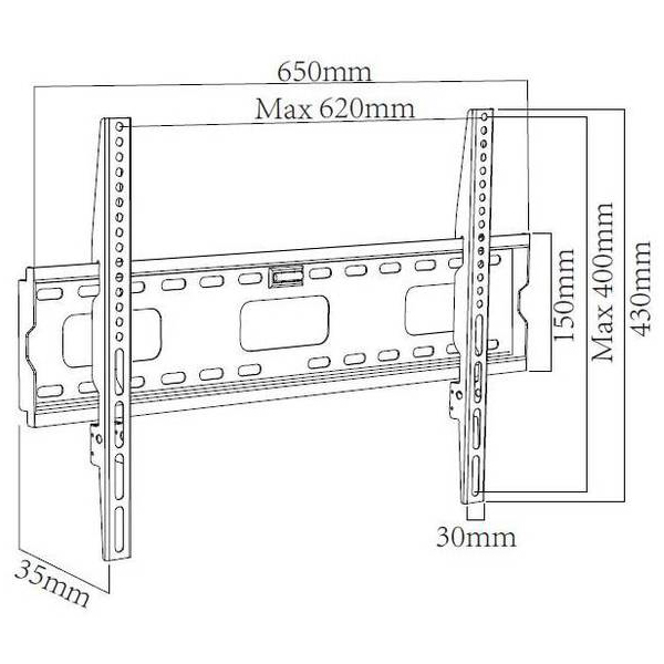 Кронштейн X-Digital STEEL SF405 Black Конструкція фіксована