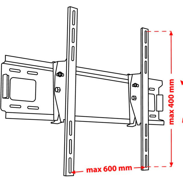 Кронштейн КВАДО К-65 Black Стандарт VESA 200 x 200