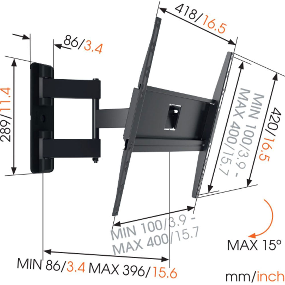 Кронштейн VOGELS MA3040 Стандарт VESA 100 Х 100